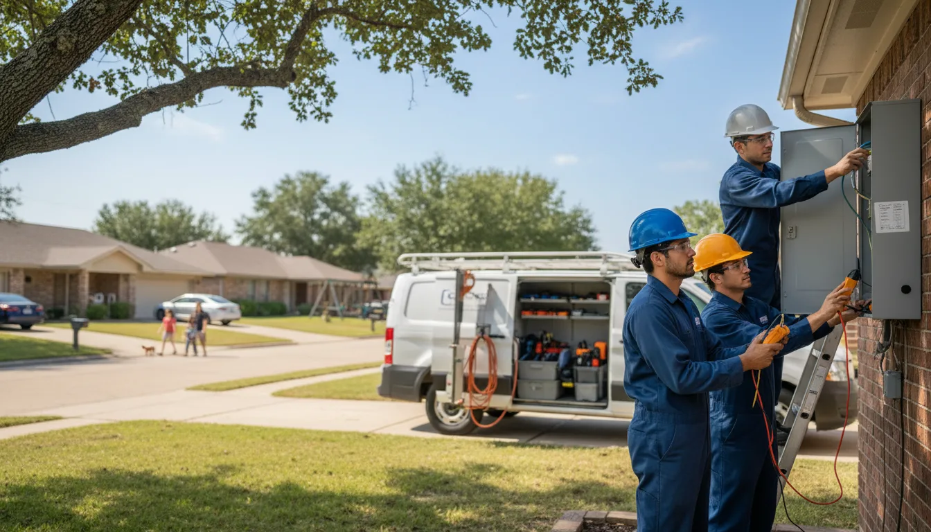Certified electrician providing emergency electrical services in Crystal City, TX